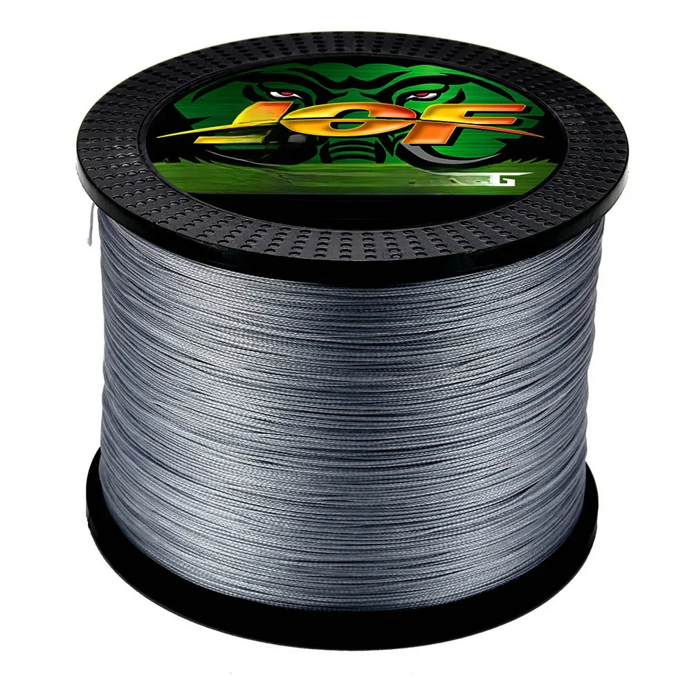 JOF 12 brins ligne de pêche 500 M/100 M/300/1000 M tressé PE fil fort Multifilament Durable mer eau salée japon fil