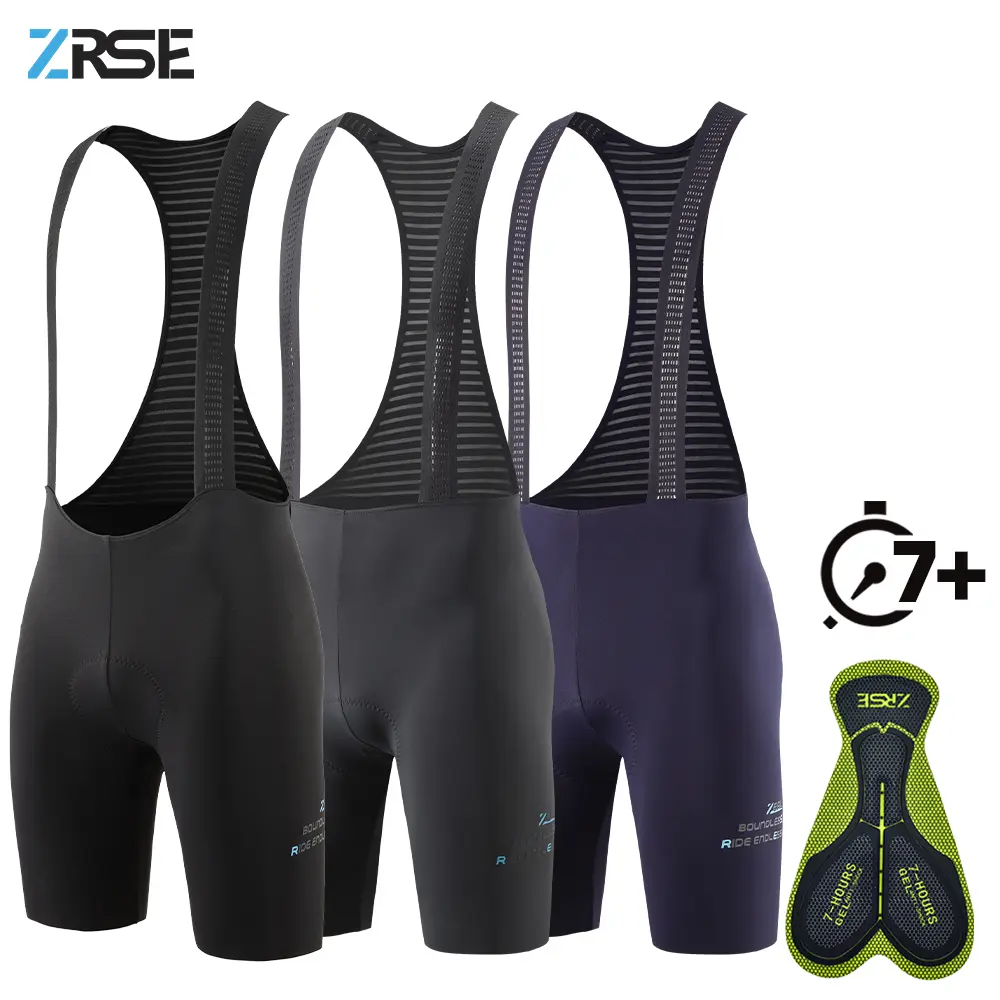 Bib shorts de ciclismo masculino sem costura ao ar livre wear passeio de bicicleta 7 horas acolchoado pro equipe equitação bib collants respirável mtb ciclismo shorts