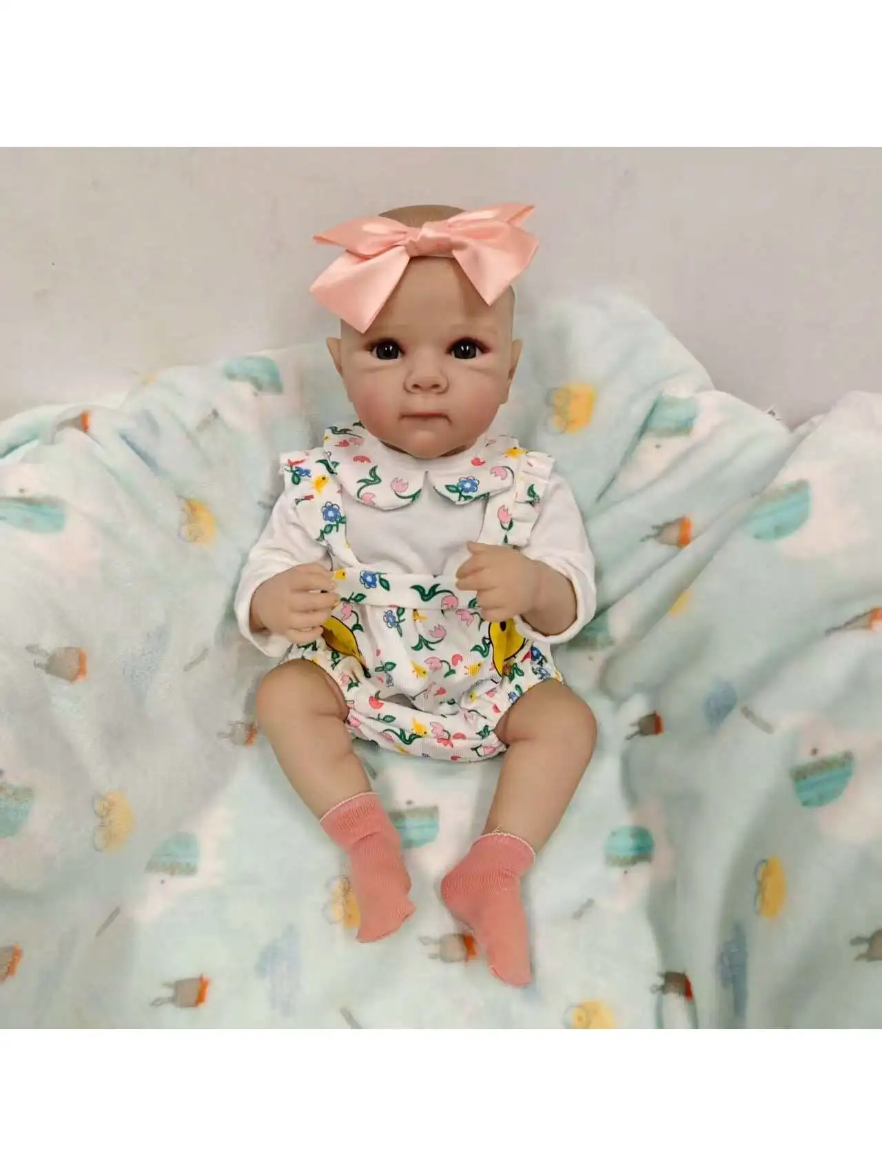 

Lifelike Reborn Baby Dolls- 18Inch Cute Soft Vinyl Realistic Baby Doll,Poseable Real Life Baby Dolls(ONLY DOLL/NO ACCESSORES)