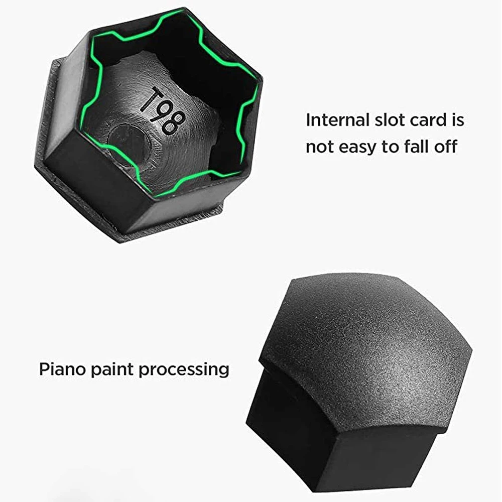 Herval Coprimozzo ruota per auto per Tesla Model 3/S/X/Y 20 pezzi Tappi dado ruota Copri protezione vite per pneumatici con strumento Accessori auto
