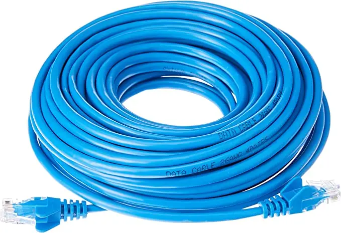 5M Ethernet Rj45 Cat5e Blue PC Computer Notebook Armoured Network Cable for Office-Fast Delivery to All Brazil