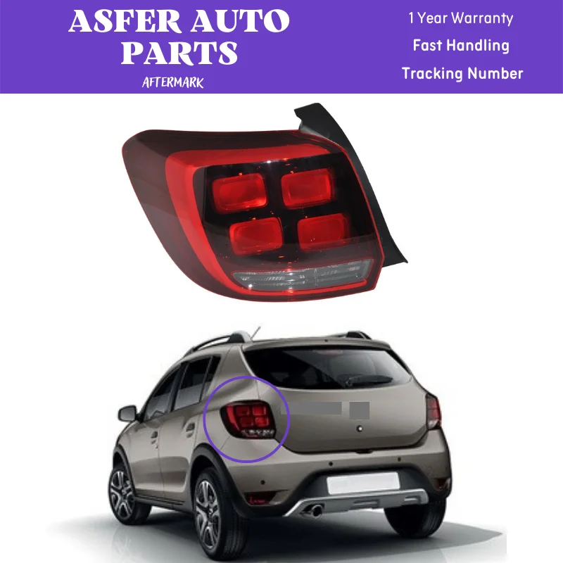 Led Taillight For Dacia Sandero Mk2 2016-2020 Right Left High Quality Fast Shipping Oem 265554938R 265506147R