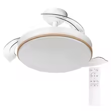 Ventilador de techo retráctil con luz LED y mando a distancia