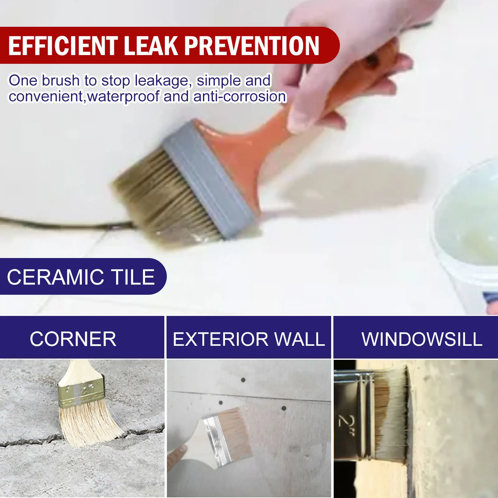 Wholesale Transparent Repairing Leak Waterproof Adhesive Refurbished Bright Leak-proof Bathroom Wall Floor Waterproof Glue