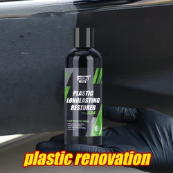 Plastic Restore Agent Long-Lasting Back To Black Gloss Shiny Leather   Exterior Repair Refurbishment Paste for Auto HGKJ S24