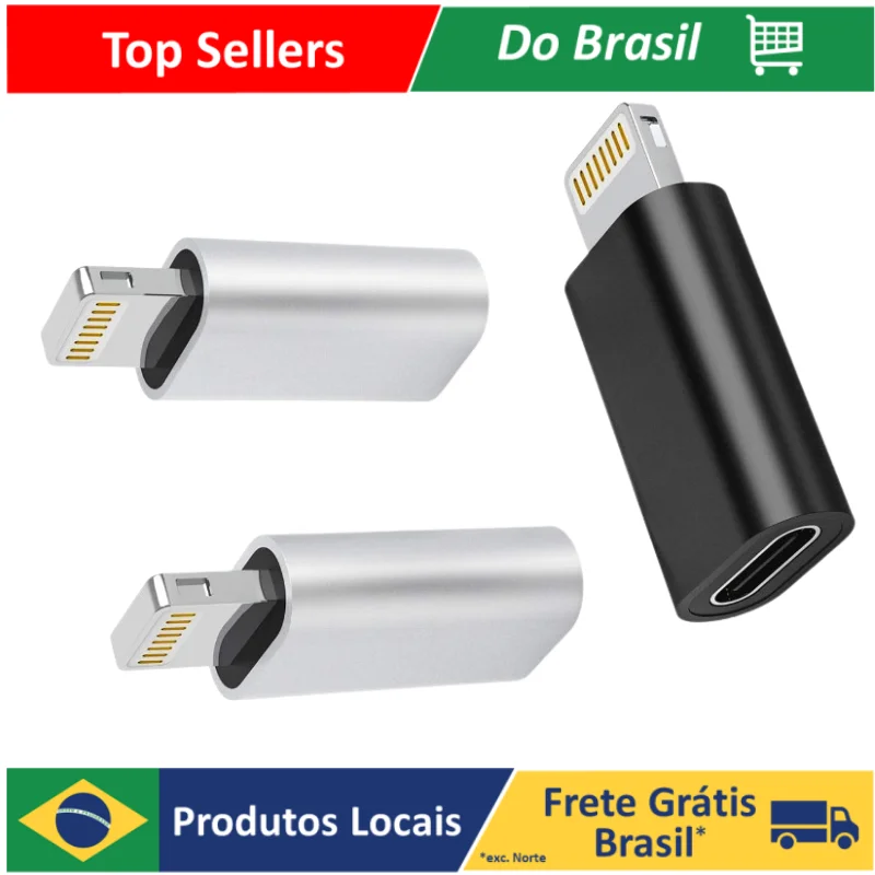 Adaptador OTG Tipo C compatível com Lightning