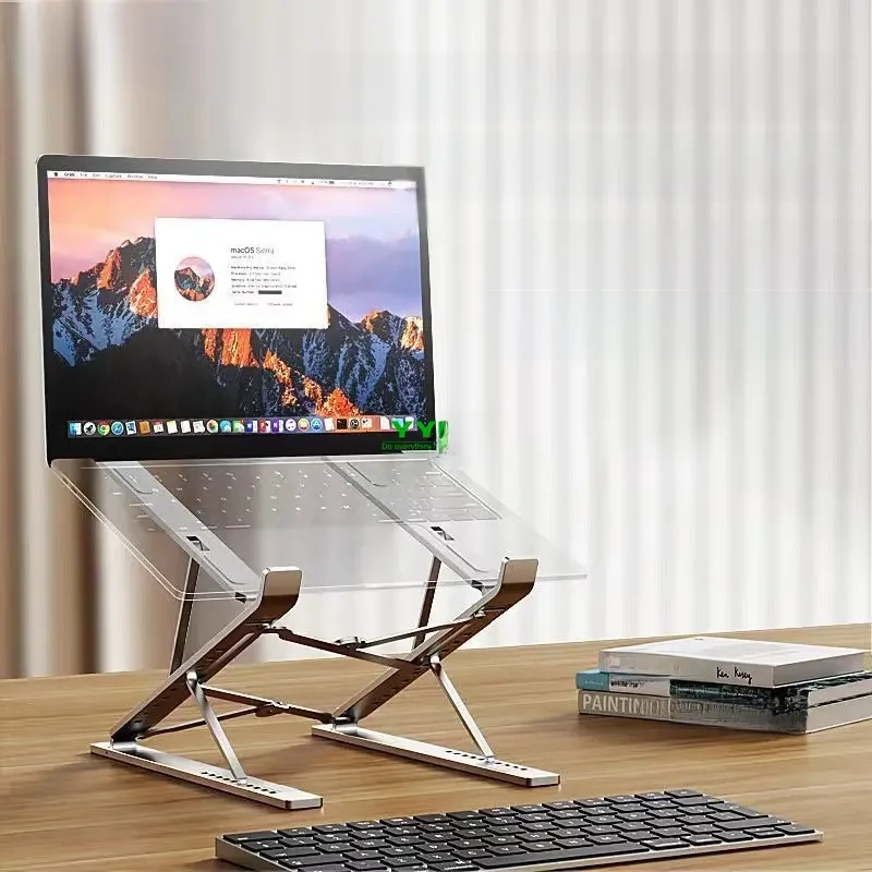 YYLM NEW N8 Regulowana podstawka pod laptopa Aluminium do tabletu Macbook Podstawka pod notebooka Stół chłodzący Składany uchwyt na laptopa A — zdjęcie 2