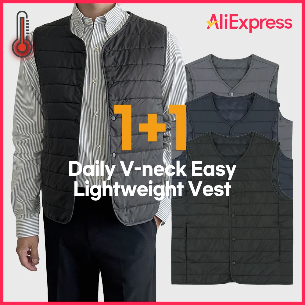 Para 1 + 1 Men's Ivee V Neck lightweight vest