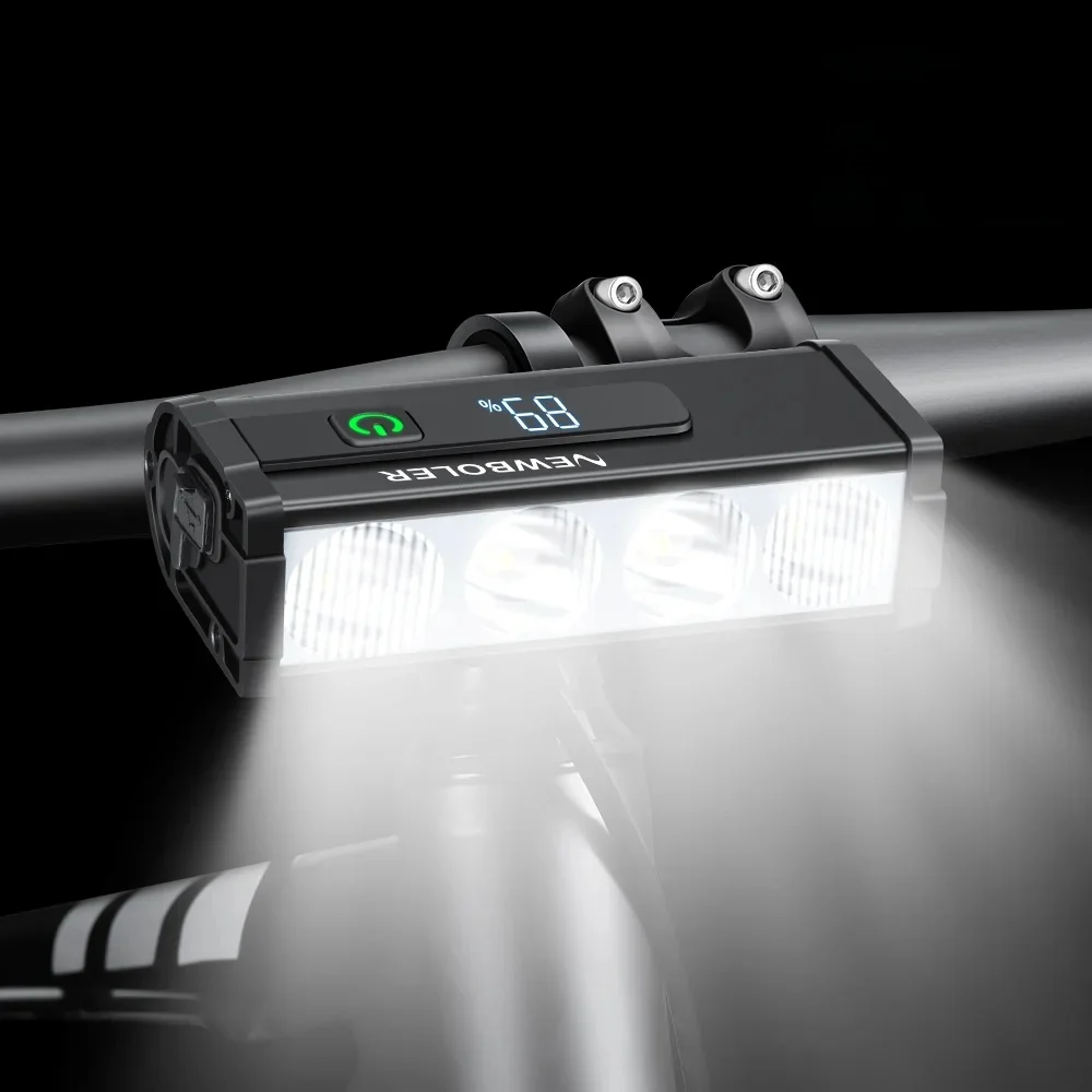 AliExpress NEWBOLER Bicycle Light Front 3000Lumen Bike Light 2000mAh Waterproof Flashlight USB Charging MTB Road Cycling Lamp Accessories