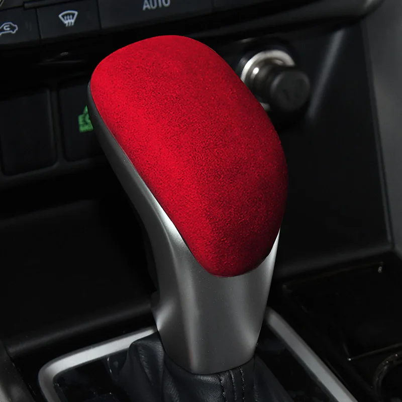 

for Mitsubishi Eclipse Cross GK 2018~2023 2022 2021 Suede Car Gear Shift Knob Cover Protective Shell Car Spare Parts Accessories