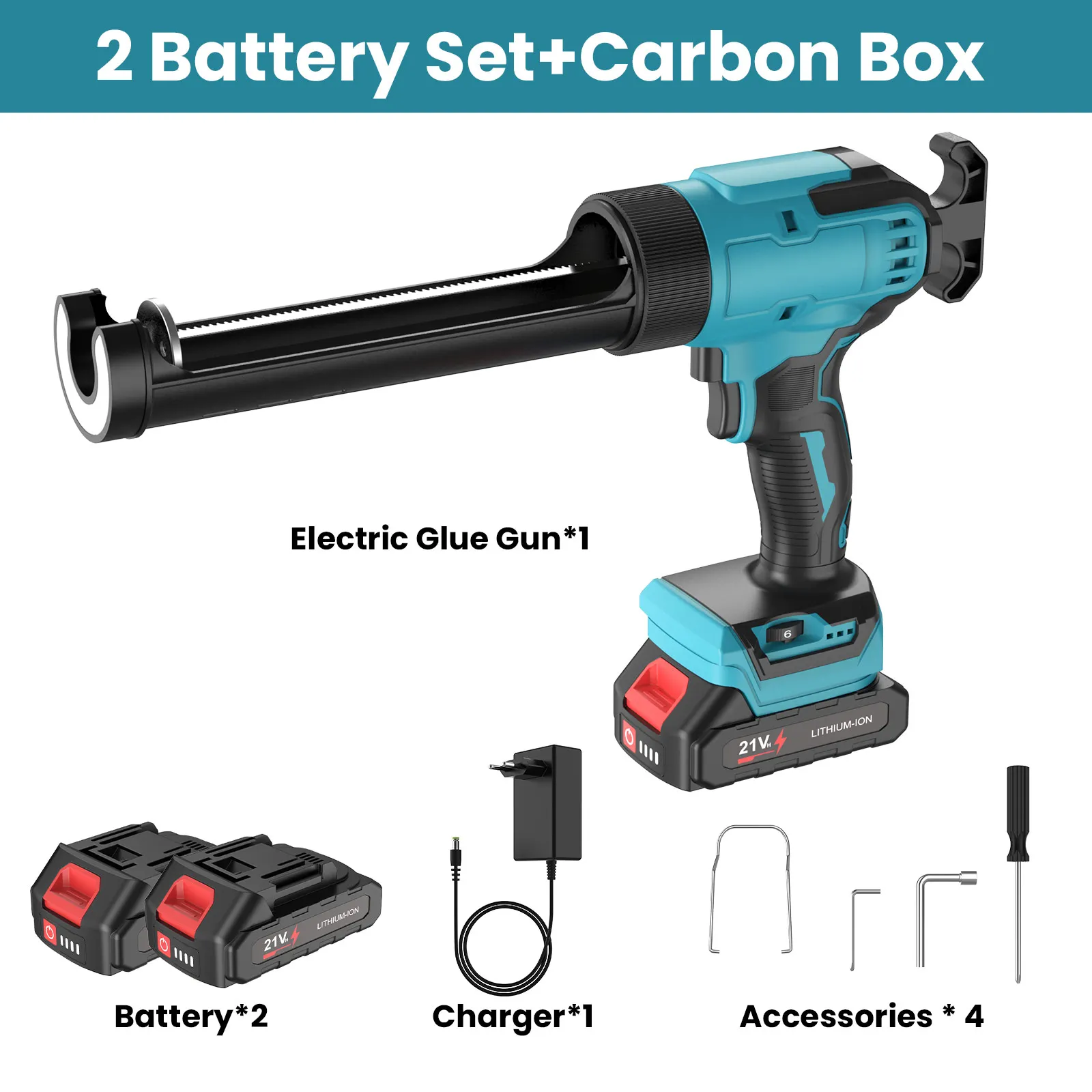 Elektrisch kitpistool, 6 snelheden, verstelbaar, enkelvoudige cartridge, kitapplicator, draadloos voeggereedschap voor tegelvoegenreparatie
