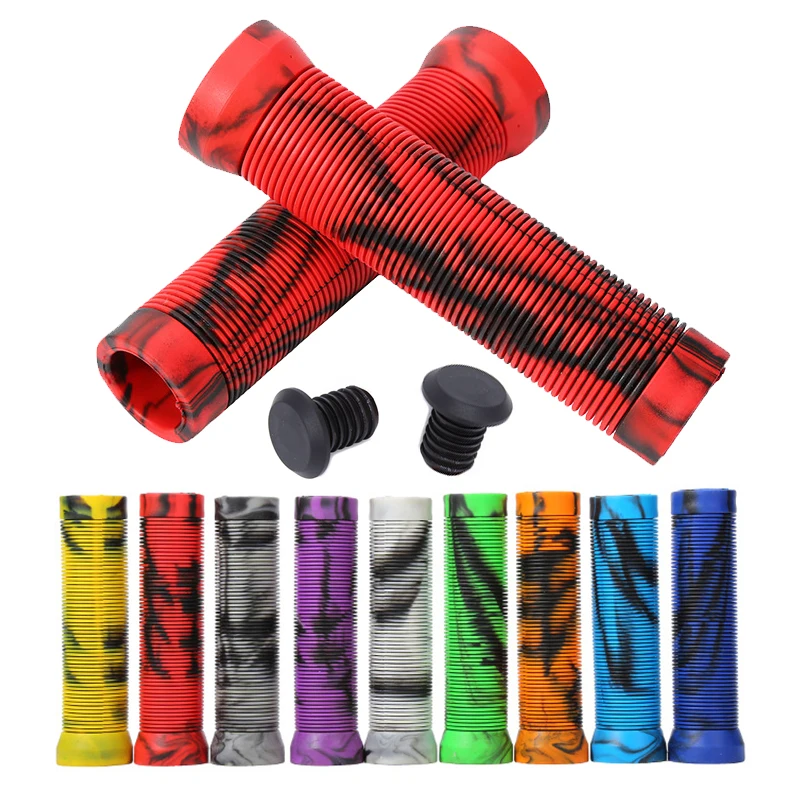 MTB Cuffs Soft Rubber Bicycle Handlebar Grips Waterproof Mountain Bike Grips Dustproof  Bike Handles Non-slip MTB Grip