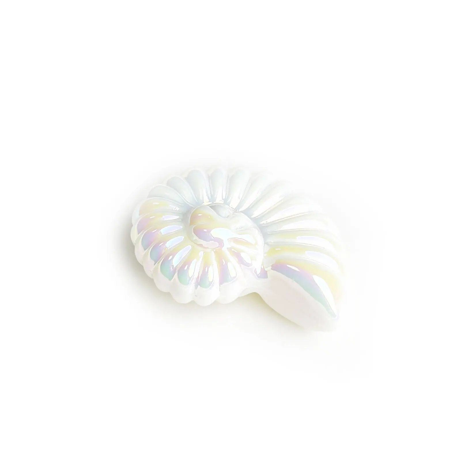 Sea Snail UV Colorful White Conch Beads for Jewelry Making DIY Craft Decorations Phone Chain Beadable Pen Home Decor Accessories