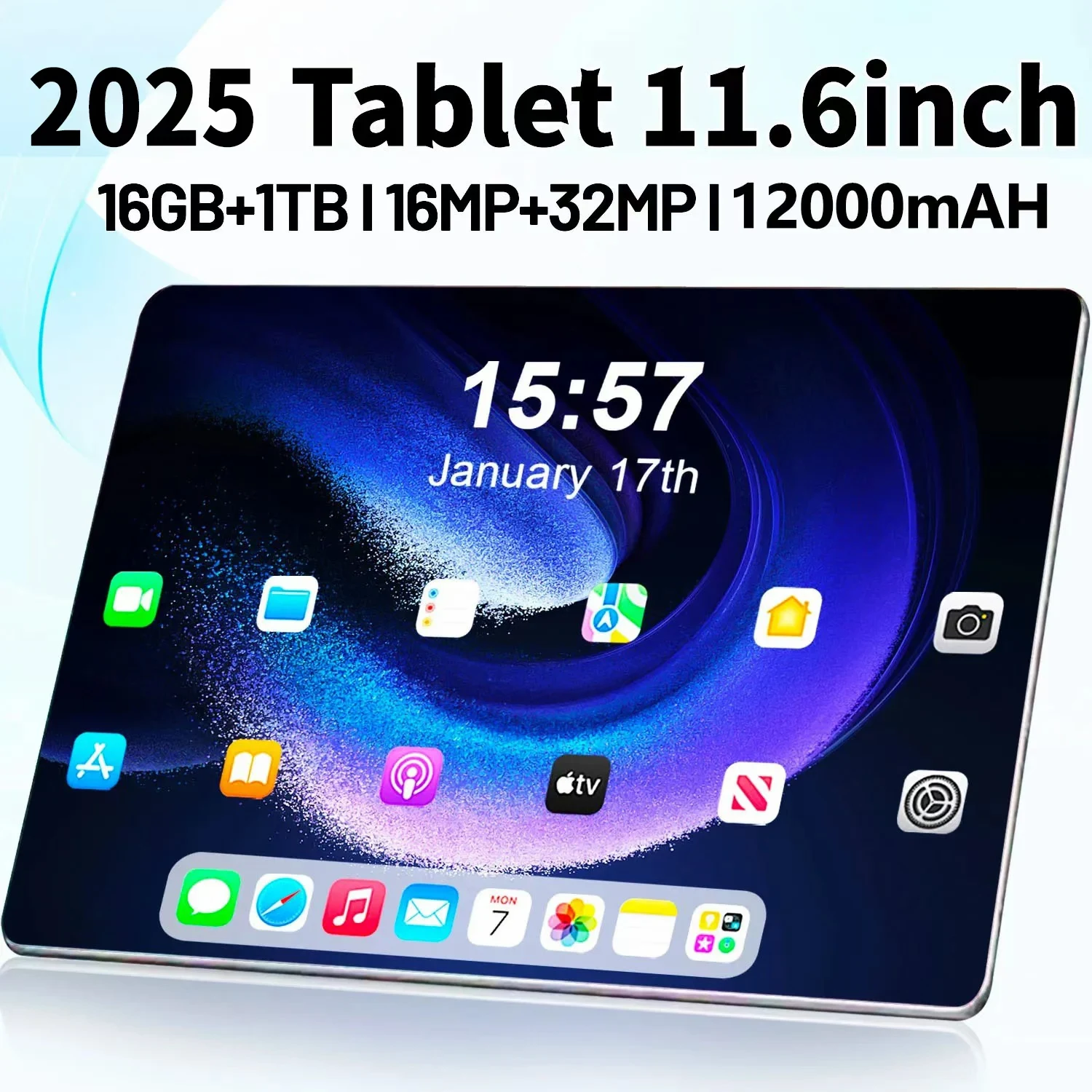 2025 5G Brand New 11.6 inch Tablet Android 13.0 12000mAh 16GB RAM 1TB ROM Wifi 10 Core Tablets PC Network Global