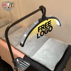 2027 Custom Logo L80 Half Moon Lash Light LED Beauty Floor Lamp for Eyelash Extension Nail Salon Tattoo Studio Light with Stand