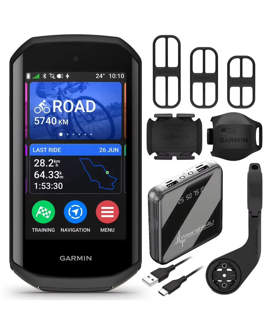 صفقة ساخنة Garmin-Edge 1050 ® ,-كمبيوتر ممتاز لركوب الدراجات، - شاشة لمس ملونة - مكبر صوت مدمج - تدريب متقدم ومجموعة متقدمة