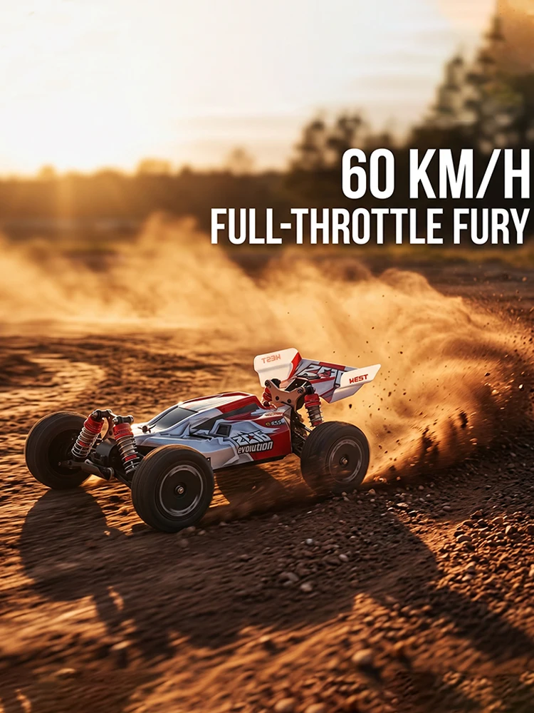 WLtoys 144001 1:14 Hochgeschwindigkeits-Rennwagen 4WD RC Offroad-Auto 60KM/H Ferngesteuertes Drift-Rennauto Spielzeug für Kinder Halloween-Geschenke