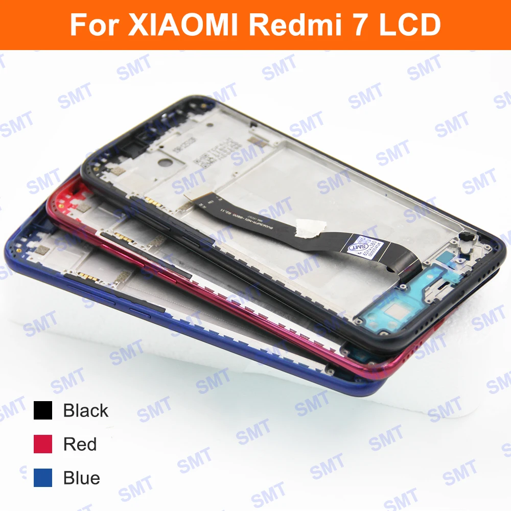 6.26\'\' For Xiaomi Redmi 7 LCD Display Touch Screen Digitizer Assembly With Frame Replacement For Redmi 7 LCD Screen