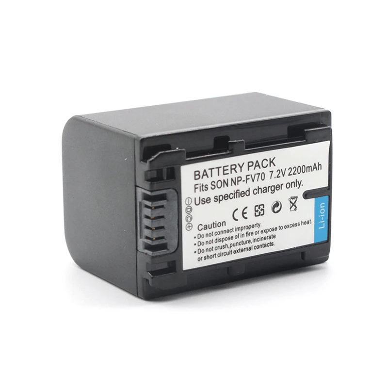 The NP-FV70 6.8V 2500mAh 17Wh is suitable for original Sony digital camera replacement batteries