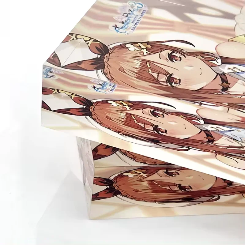 YSO CNC Diamond Cut Plastic Wholesale Thick Custom Acrylic Standee Anime Cartoon 8mm Stande