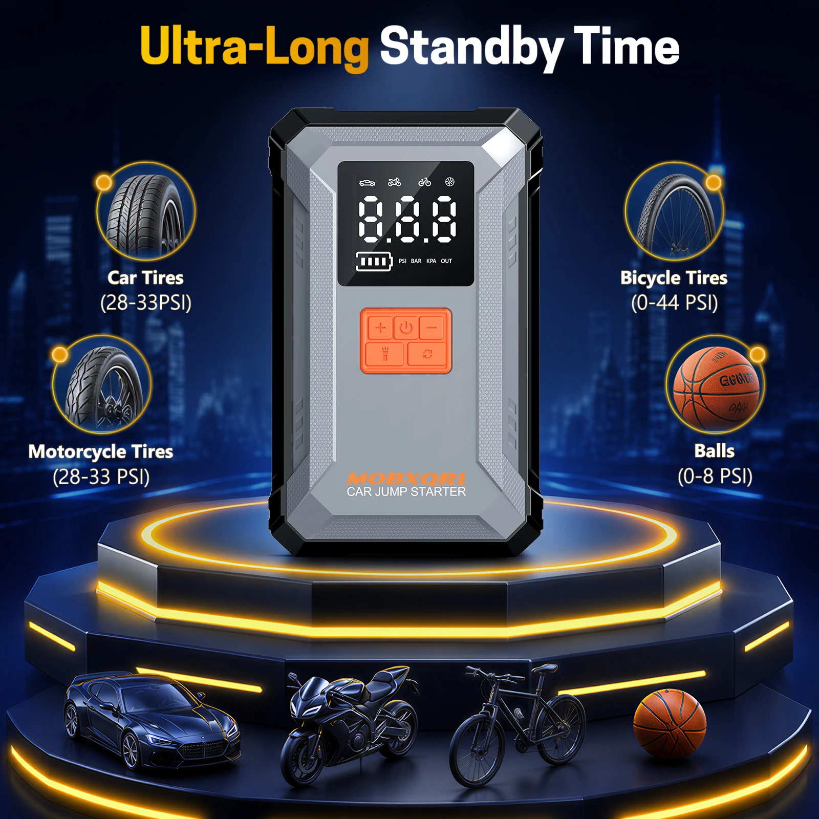 Car Battery Starter 3000A Peak - Lithium Jump Starter 3000A Peak recension och pris