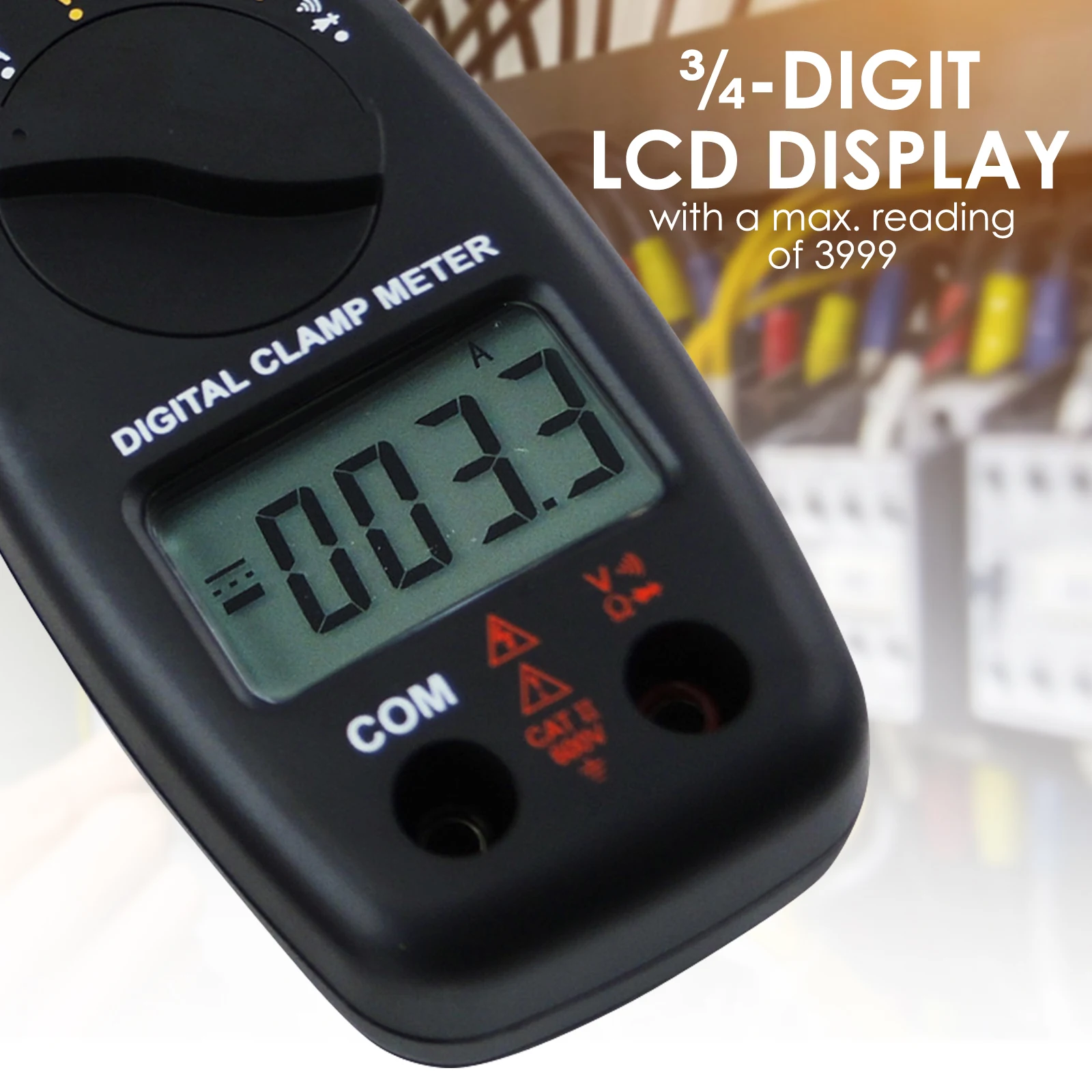 عالية الجودة الرقمية المشبك متر تيار مستمر التيار المتناوب الجهد الحالي المقاومة ديود المتعدد قياس صفر وظيفة شاشة الكريستال السائل #4