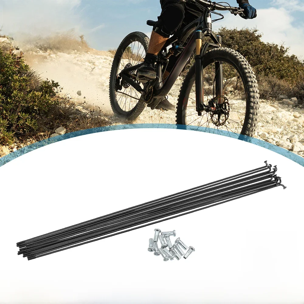 AliExpress X Autohaux 12pcs 14G J Bend Bicycle Steel Spokes 282mm 284mm 286mm 293mm 295mm 298mm 290mm Cycle Spokes with Nipples