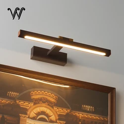 LED Bathroom Light 80cm 100cm AC90-260V Interior Wall Light Fixtures Modern Wall Lamp Black White Gold Silver