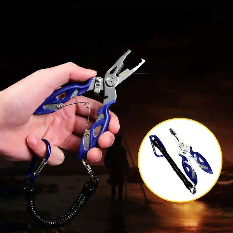 Pince de pêche multifonction, outils, accessoires pour marchandises, matériel d'hiver, étau, go, ciseaux à mouches, ensemble de tresse, pinces à poisson