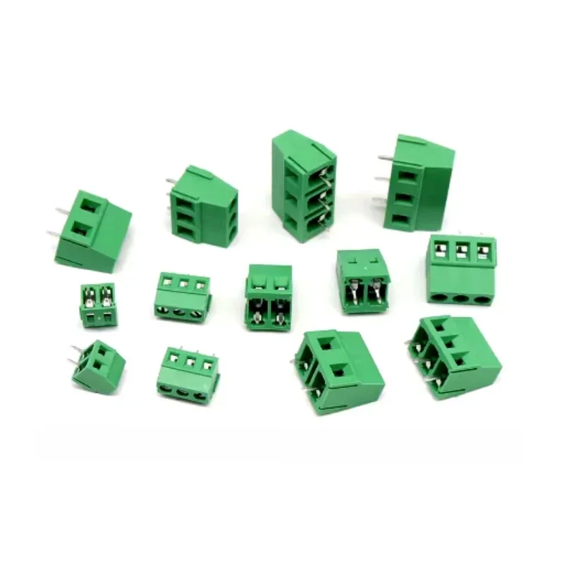 10 sztuk zacisk śrubowy typ PCB KF128-2.54/3.5/3.81/5.0/5.08/7.5mm PCB Mini zaciski śrubowe do przewodów2 p3p miedź — zdjęcie 2