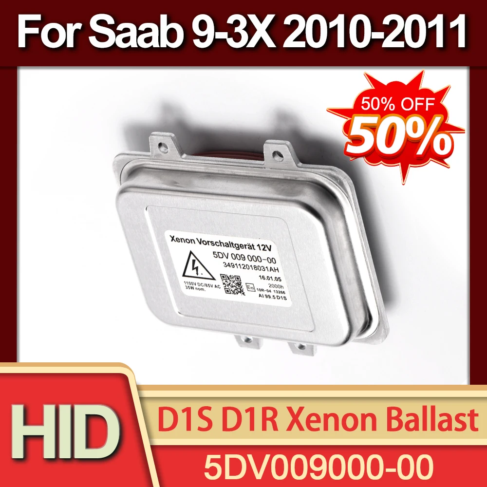 

35W HID Xenon Headlight Ballast Control Unit Module D1S OEM 5DV009000-00 Xenon Headlamp Ballast D1R For Saab 9-3X 2010-2011
