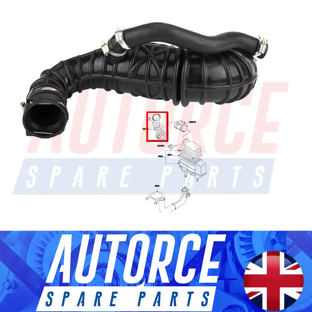 Air Intake Filter Hose Pi̇pe For Ford Focus Mk1 Transit/Tourneo Connect 1.8 Di/TDCi - 1M519R504AB, 1133898 - AUTORCE