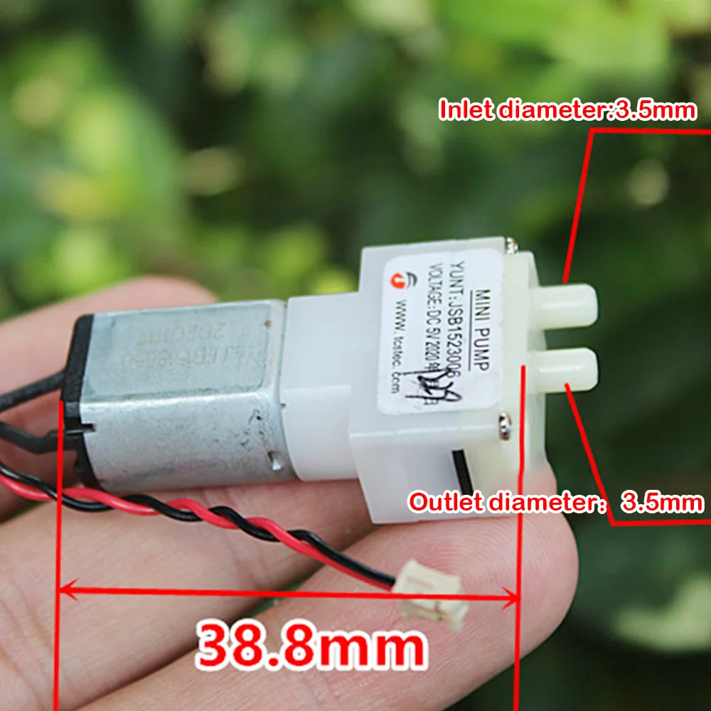 Small Diaphragm Self-priming Air Pump DC 3.7V 5V 6V Micro Mini Vacuum Pump 030 Motor Negative Pressure Pump Mute for Breast Pump