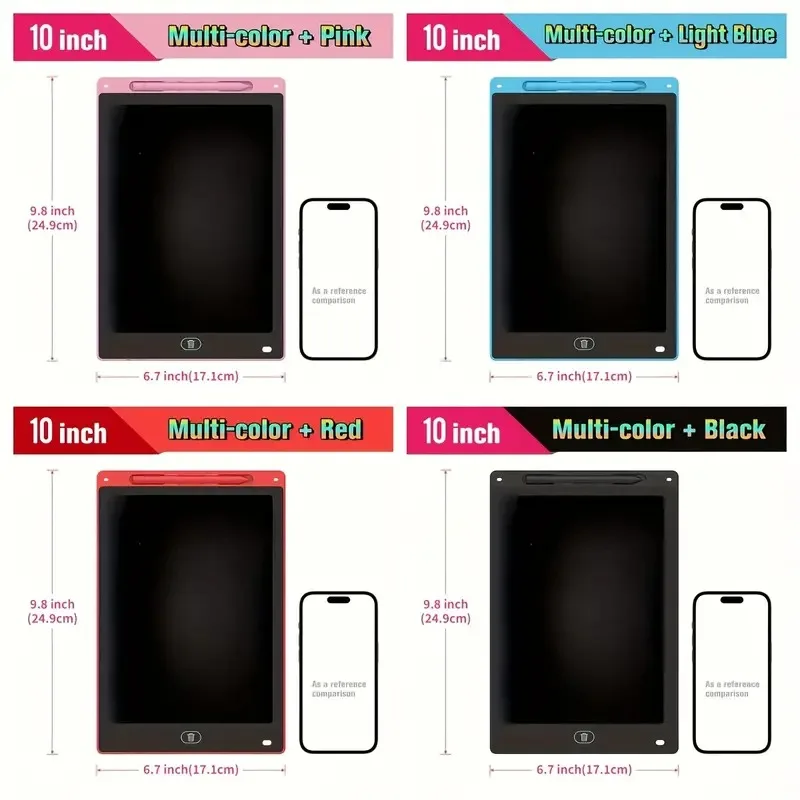 Mainan Papan Gambar Elektronik 10 Inci untuk Anak-anak Lukisan Pendidikan Layar LCD Tablet Tulis Papan Doodle Dapat Dihapus Dapat Digunakan Kembali