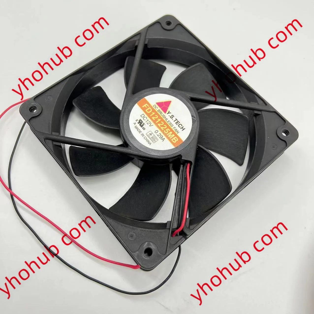 

Y.S.TECH FD121225MB DC 12V 0.29A 2-Wire 120X120X25mm Server Cooling Fan