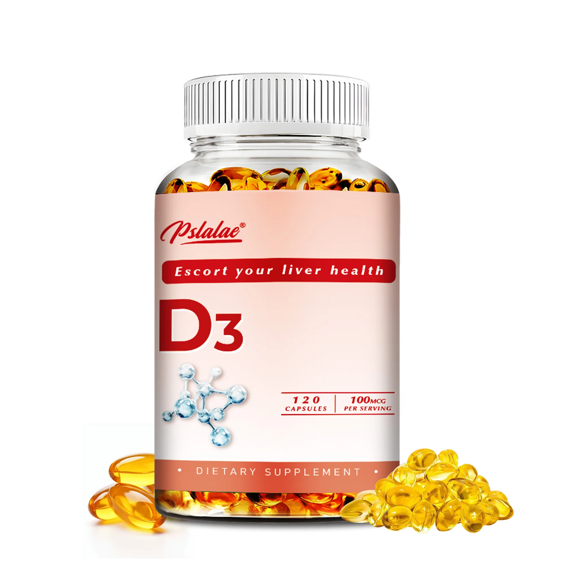 Vitamin D3 100mcg - Strengthen Bones and Teeth, Supports Muscle, Nerve and Immune Health - 120 Capsules