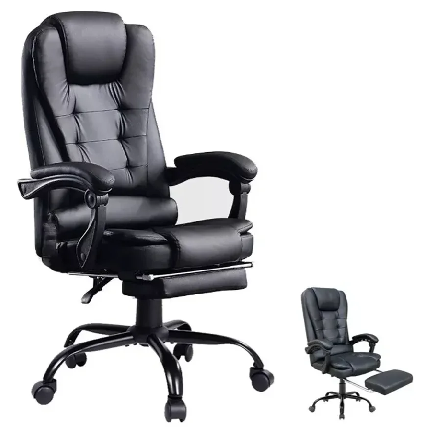 Ergonomischer Chefbürostuhl, höhenverstellbar und verstellbar, komfortables Design mit atmungsaktiver Rückenlehne und drehbaren Rädern, ideal für lange Arbeits- und Arbeitsräume
