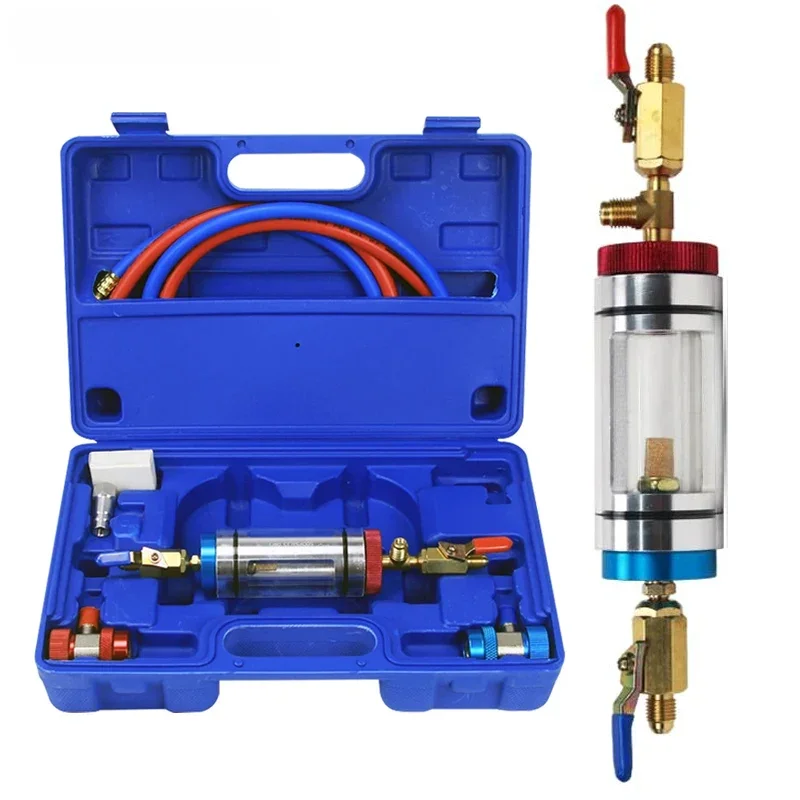Automotive Air Conditioning Refrigerant Oil Analyzer Refrigeration Oil Filler Automotive Air Conditioning Compressor Oil Filter