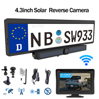 4.3inch Solar Vehicle Wireless Reverse Camera For Car RV Truck Pickup 12V-32V Car Monitor HP HD WIFI watch View Camera