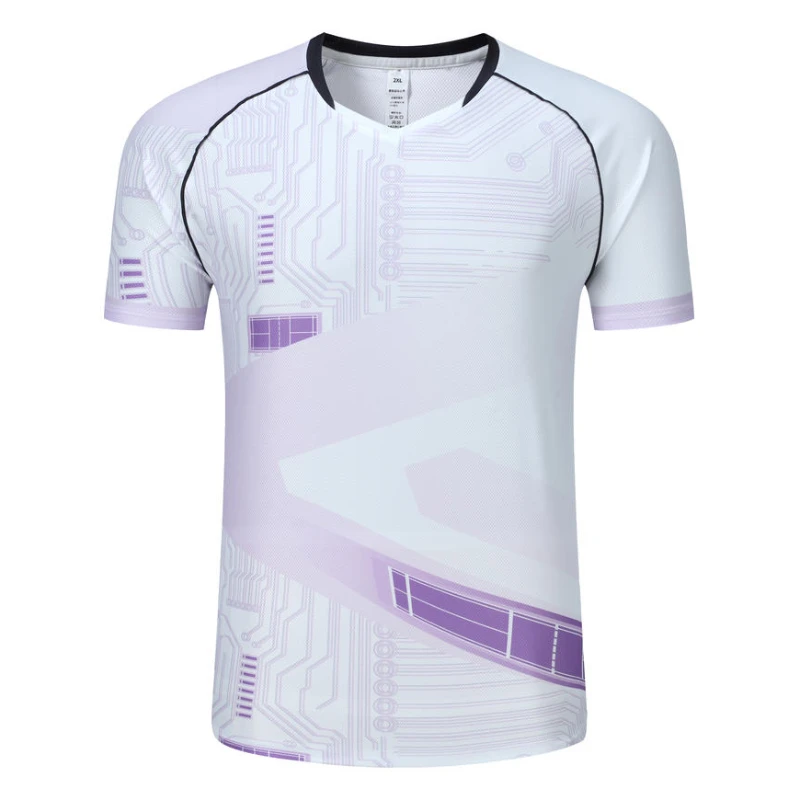 Heißer Verkauf Unisex Tischtennis Shirt 2024 Männer Frauen Badminton Jersey Patchwork Ping Pong Kleidung Uniform Workout Sportwears