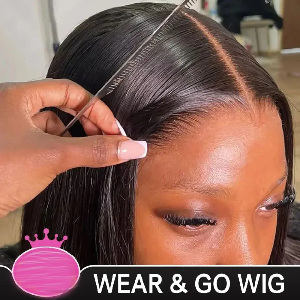 40 42 Inch 13x4 13x6 HD Transparent Bone Straight Lace Front Wigs 250 Density HD Lace Brazilian Human Hair Wigs For Women