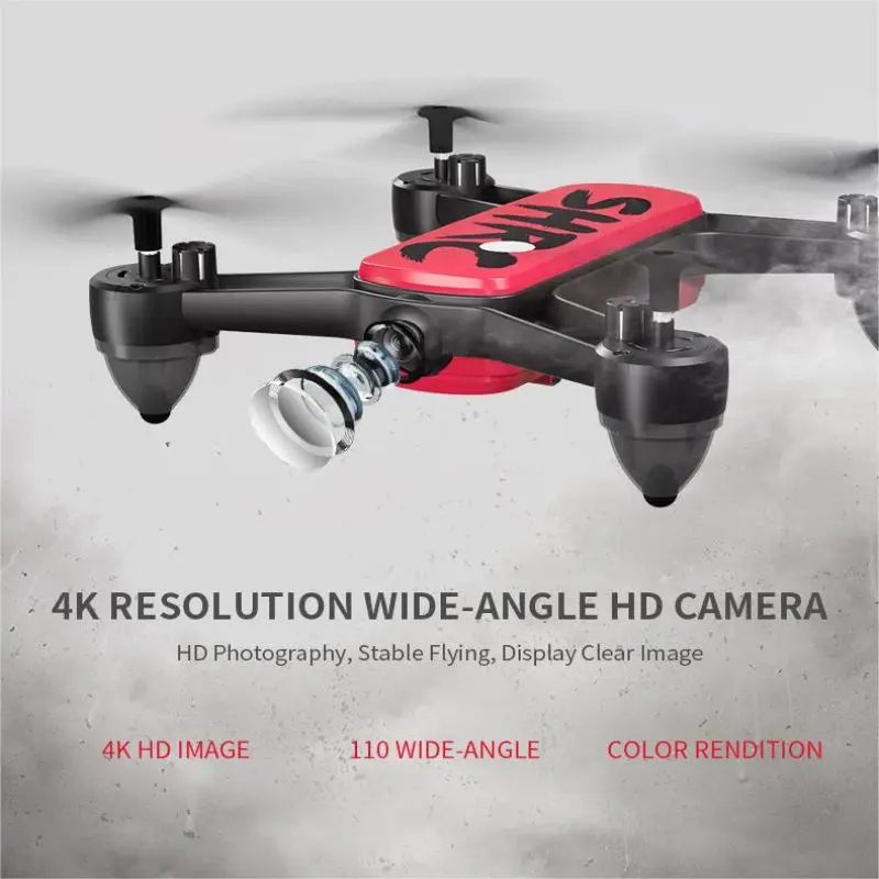 HR H7 GPS Drone 4K HD Câmera Ajustável Quadcopter 2.4GHz WiFi Transmissão FPV para entusiastas de drones e brinquedo de presente para iniciantes