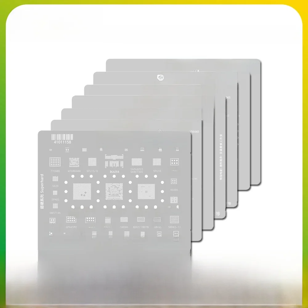 AMAOE Szablon do reballingu dla Samsung A14 A54 S21 S22 A33 A53 CPU RAM Exynos1330 1380 SPU16 Tin Planting Narzędzia do naprawy płyt głównych — zdjęcie 2