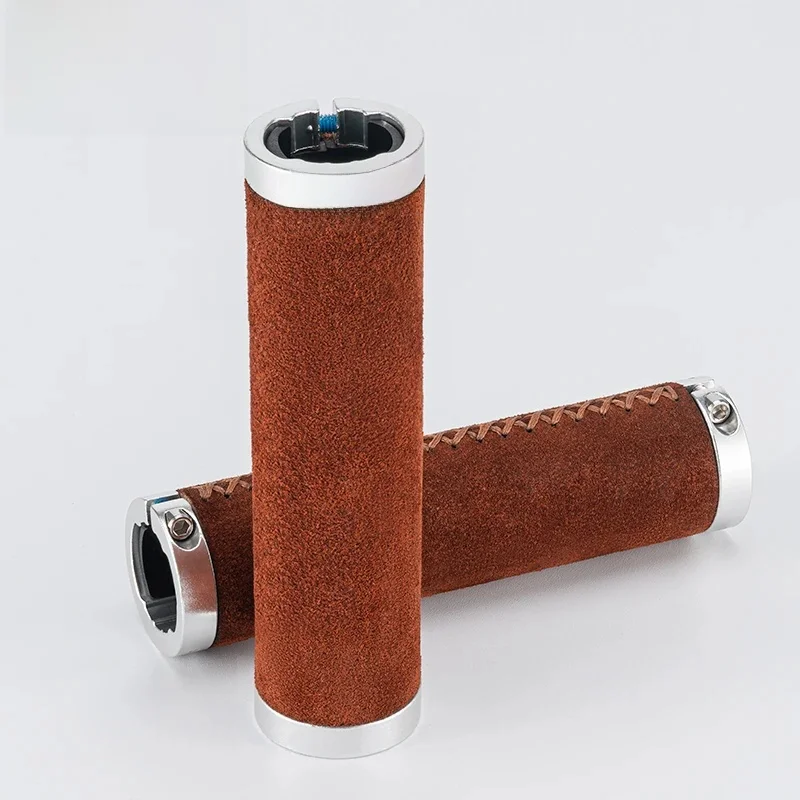 AliExpress ROCKBROS Bicycle Grips Aluminum Alloy Leathable Bike Handlebar Cover Grips Bilateral Lock Grips MTB Foldable Bike Cycling Grips