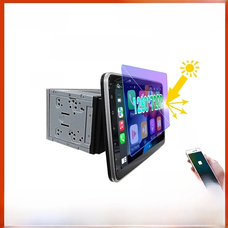 10 inch 2 DIN Android 14 universele multimedia videospeler, autoradio, draadloze carplay android auto WiFi, GPS, Bluetooth, audio - afbeelding 2