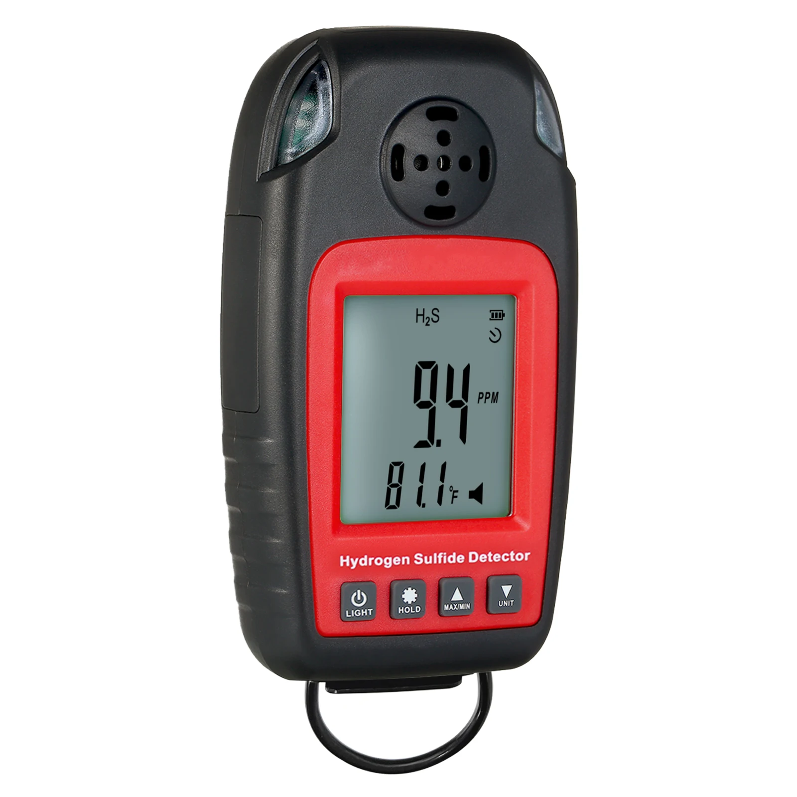 Digital Hydrogen Sulfide Detector (H2S) Monitor with User-friendly Interface & Calibration Function