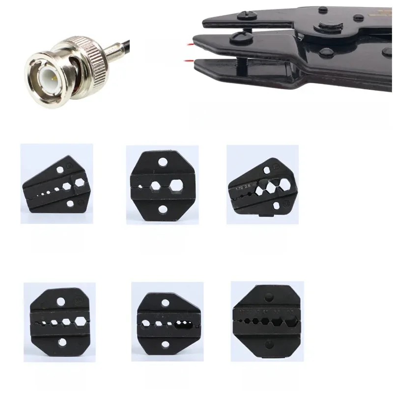 1PC Wymienne szczypce do zaciskania 6MM Szczęki szczeliny HS Matryce do zaciskania końcówek kabli koncentrycznych Szczypce do zaciskania Matryca 05h/02h1/02h/457 — zdjęcie 2