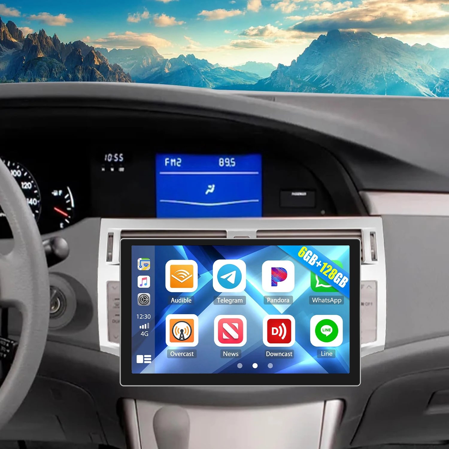 

13''2K [8Core 6+128G] Car Stereo for 【Toyota Avalon 2006-2010】 Wireless Carplay Android Auto,1920*1200 QLED Touch Screen Radio