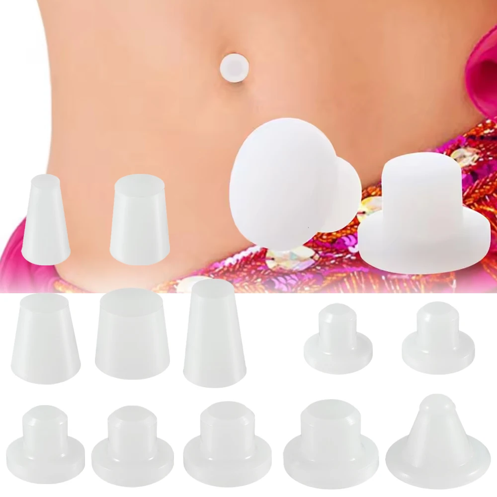 1-50PCS Silicone Belly Button Plug Navel Haper Plug Belly Button Trainer for Weight-reducing Surgery and Umbilical Hernia Repair