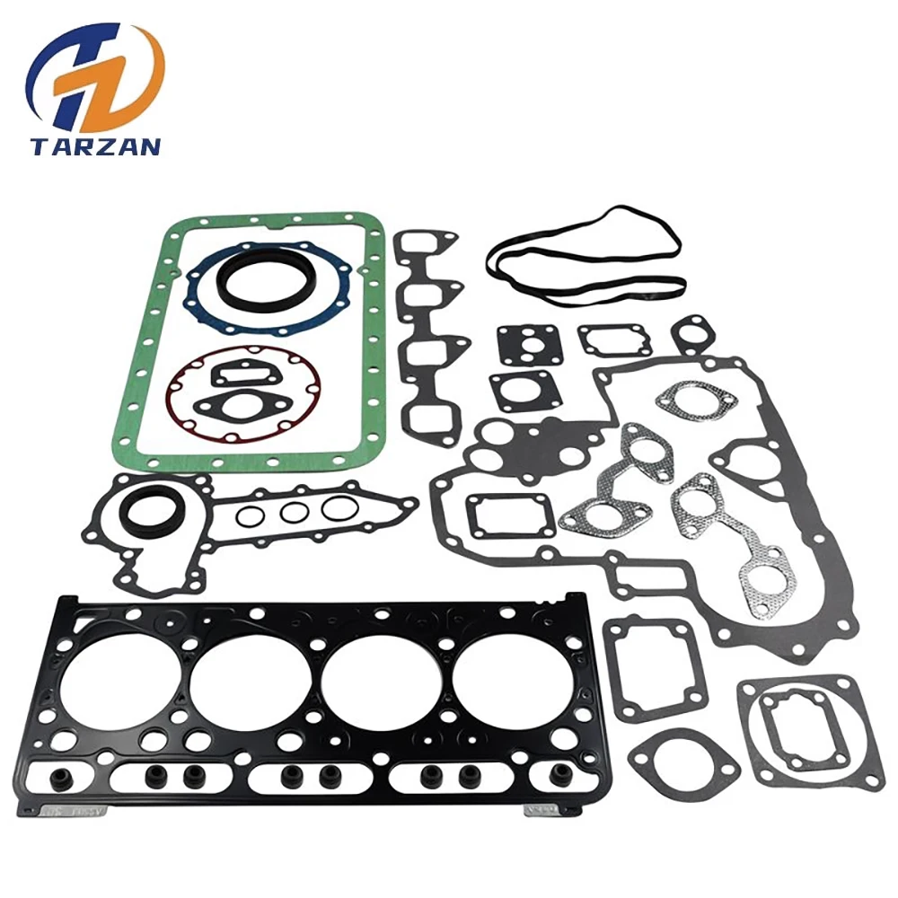 253953600 25-39536-00 Repairing Kit Gasket Set Fit for Kubota Engine V2203 Tier2 Compatible with Carrier